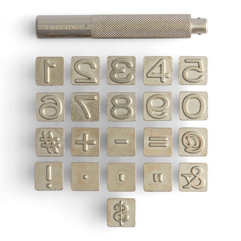 Craftool® Sans-Serif Number Stamp Set