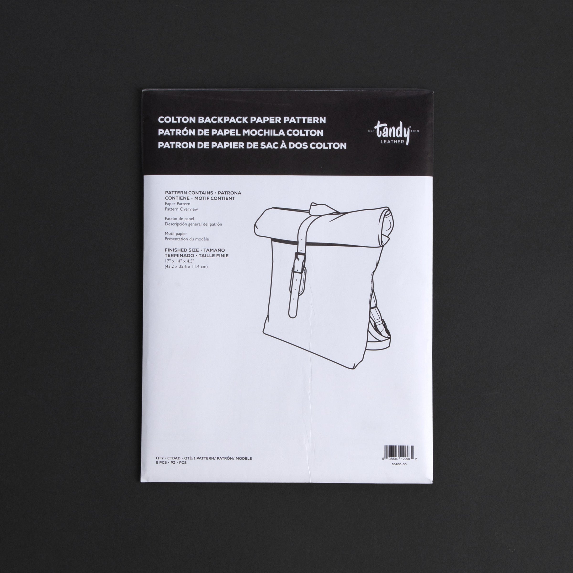 Colton Backpack Paper Pattern | Tandy Leather — Tandy Leather, Inc.