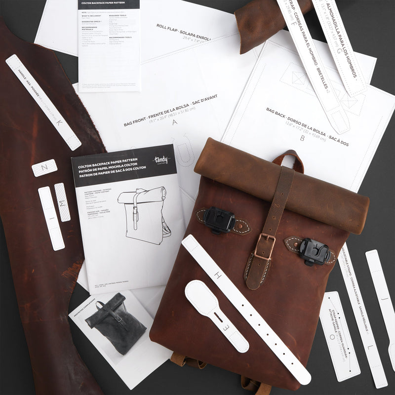 Colton Backpack Paper Pattern from Tandy Leather