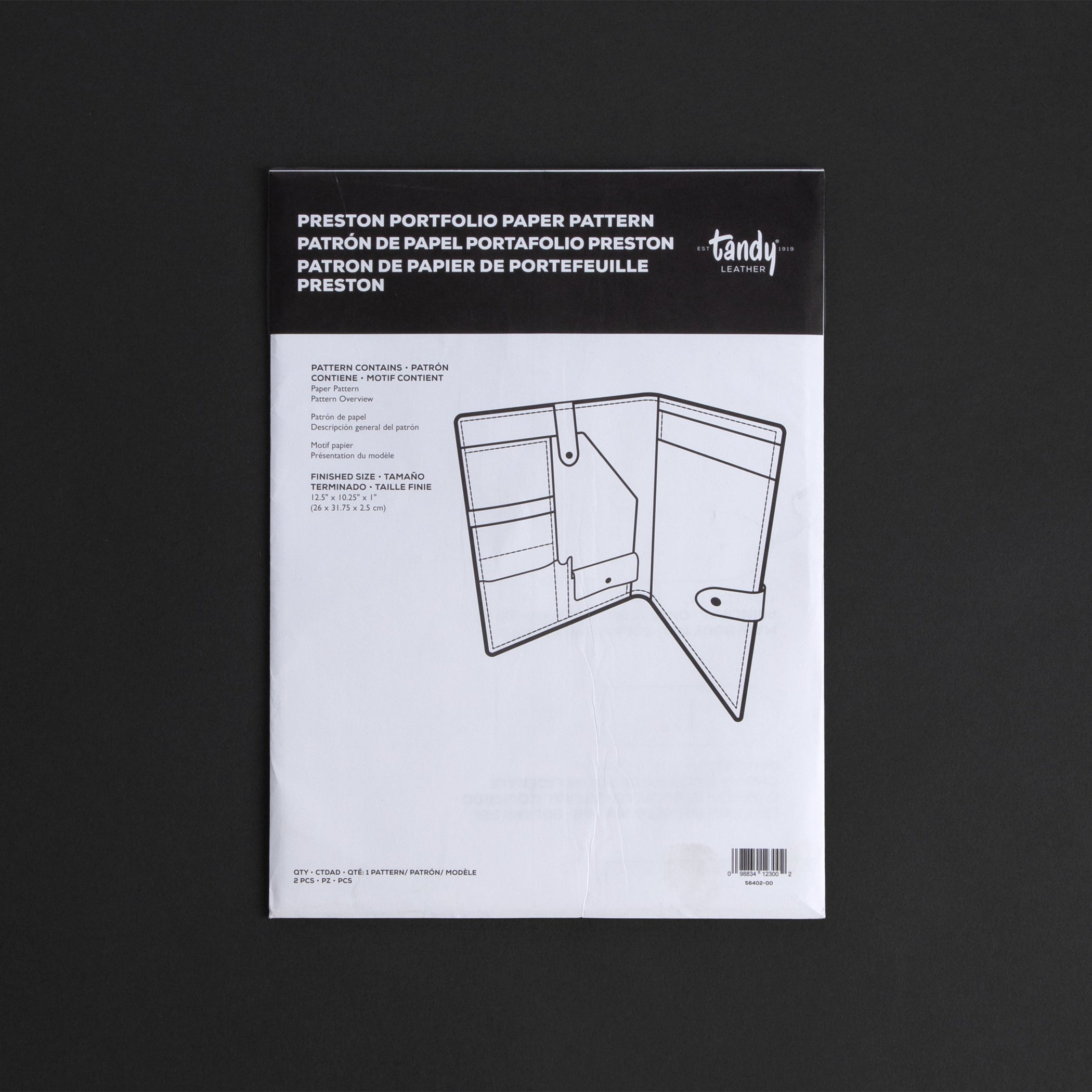 Preston Portfolio Paper Pattern — Tandy Leather, Inc.
