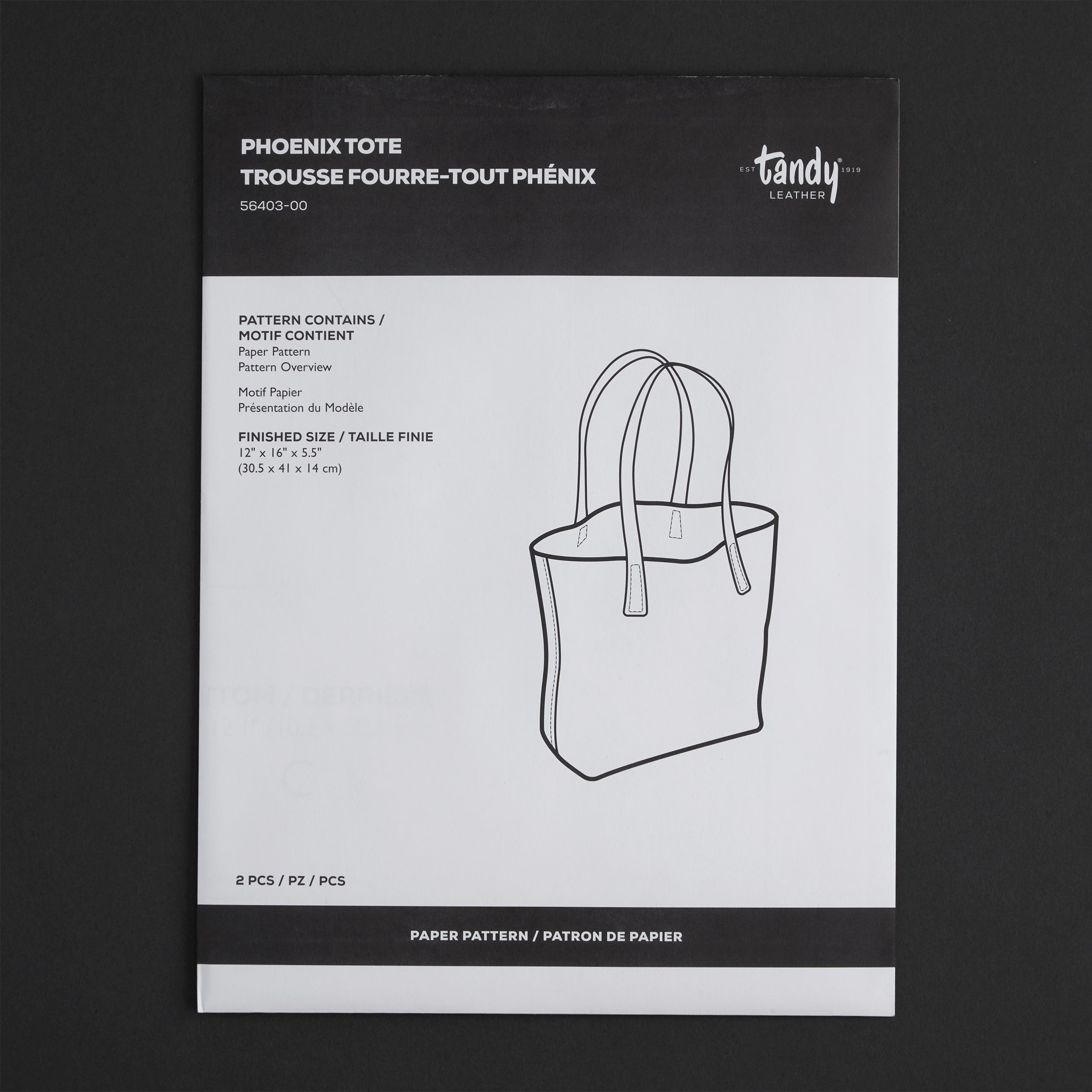 Phoenix Tote Paper Pattern | Tandy Leather — Tandy Leather, Inc.