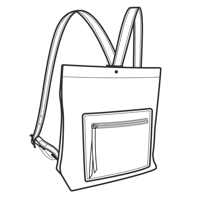Brooklyn Backpack Paper Pattern