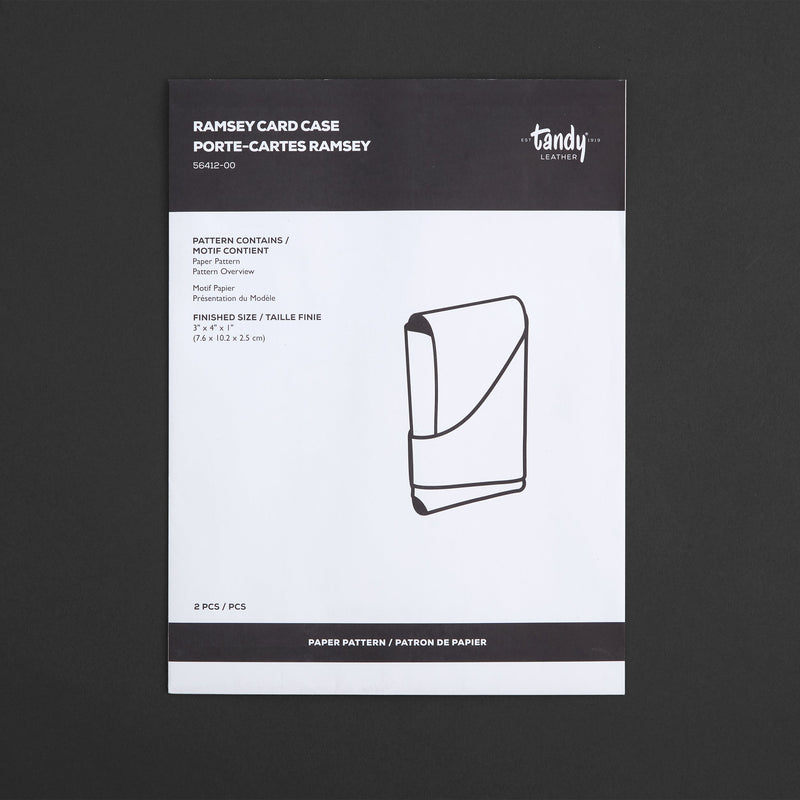Modèle de papier pour étui à cartes Ramsey