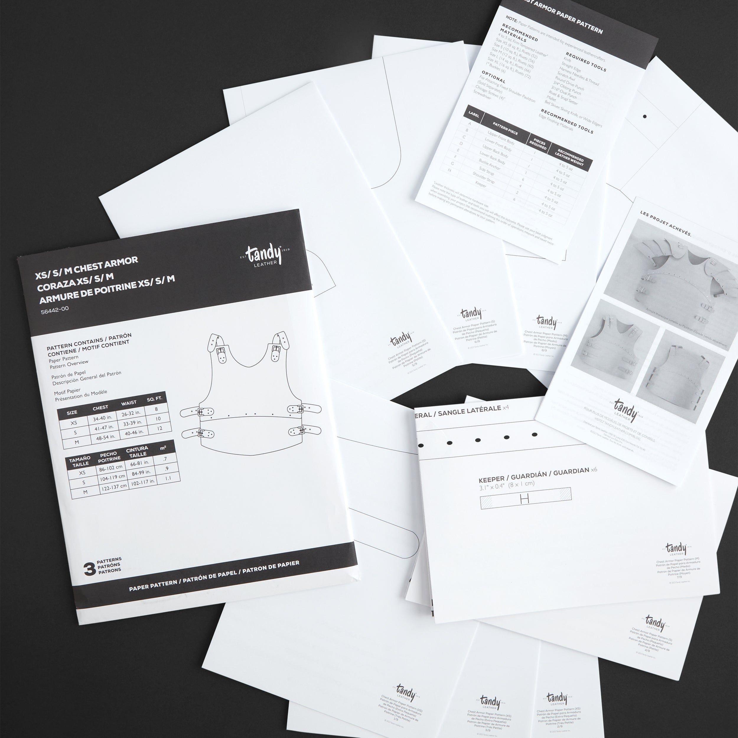 Chest Armor Paper Pattern — Tandy Leather, Inc.