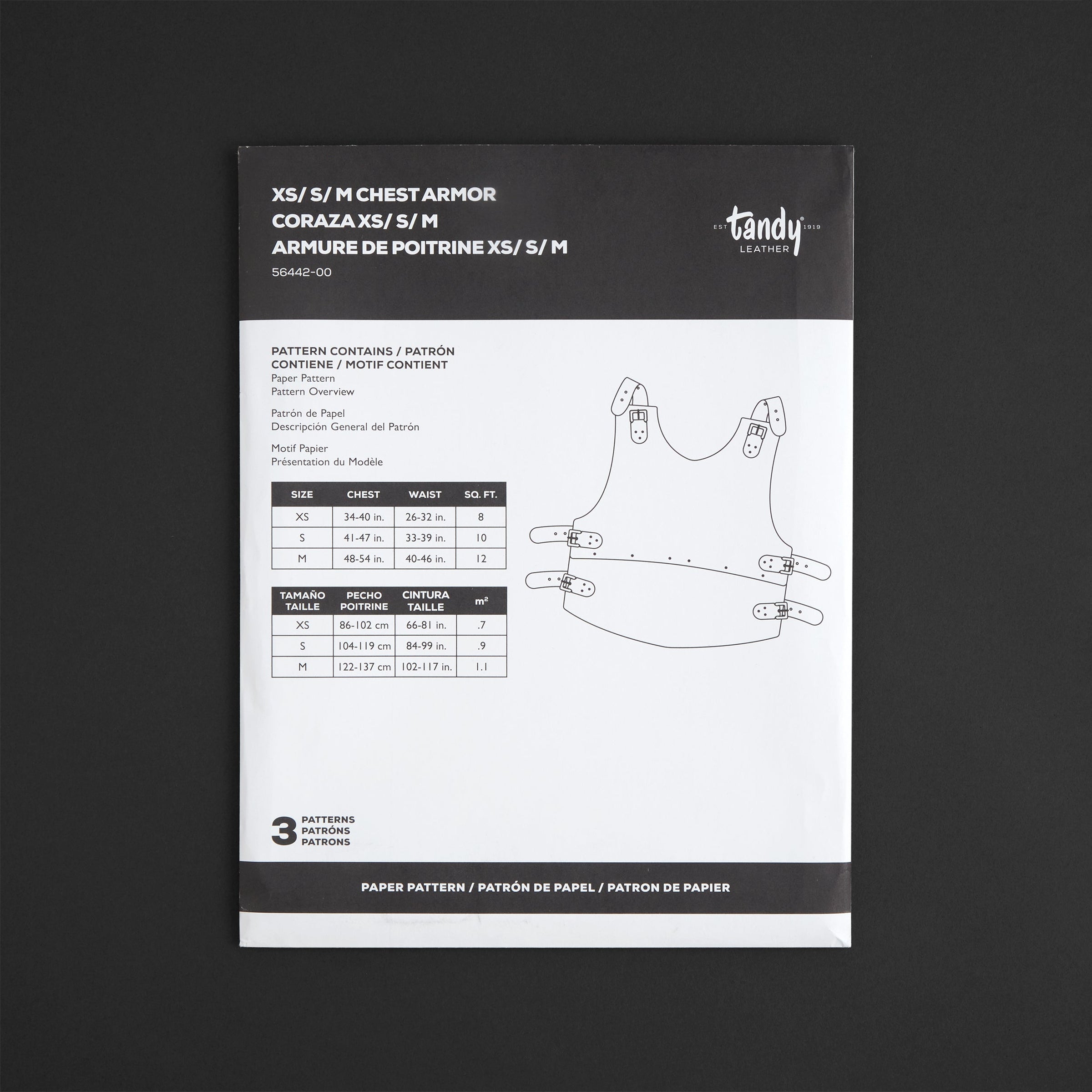 Chest Armor Paper Pattern | Tandy Leather — Tandy Leather, Inc.