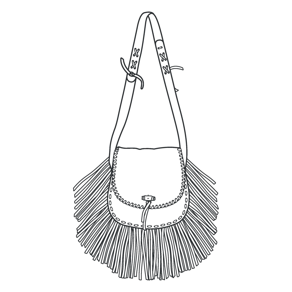 Janis Fringe Bag Paper Pattern | Tandy Leather — Tandy Leather, Inc.