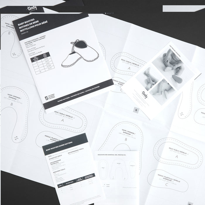 Baby Booties Paper Pattern