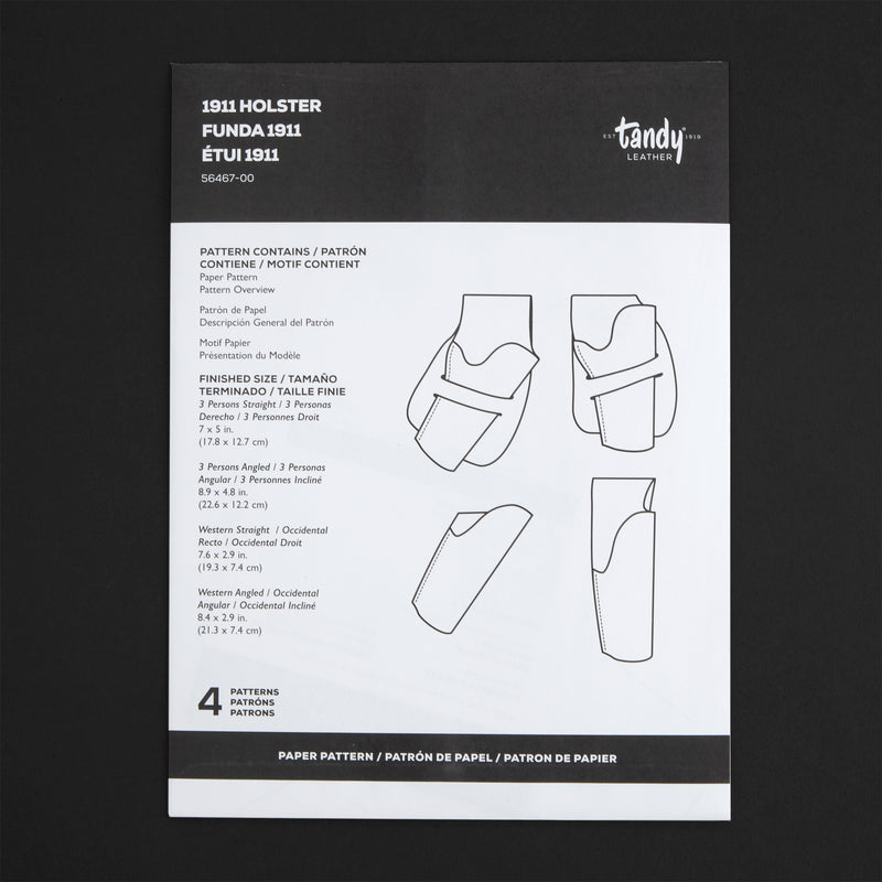 1911 Holster Paper Pattern