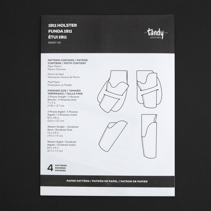1911 Holster Paper Pattern