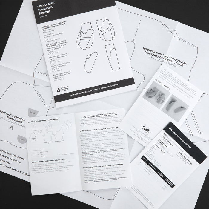 1911 Holster Paper Pattern