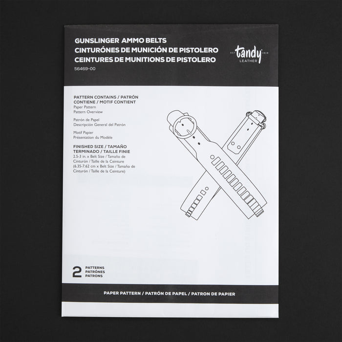 Gunslinger Ammo Belt Paper Pattern