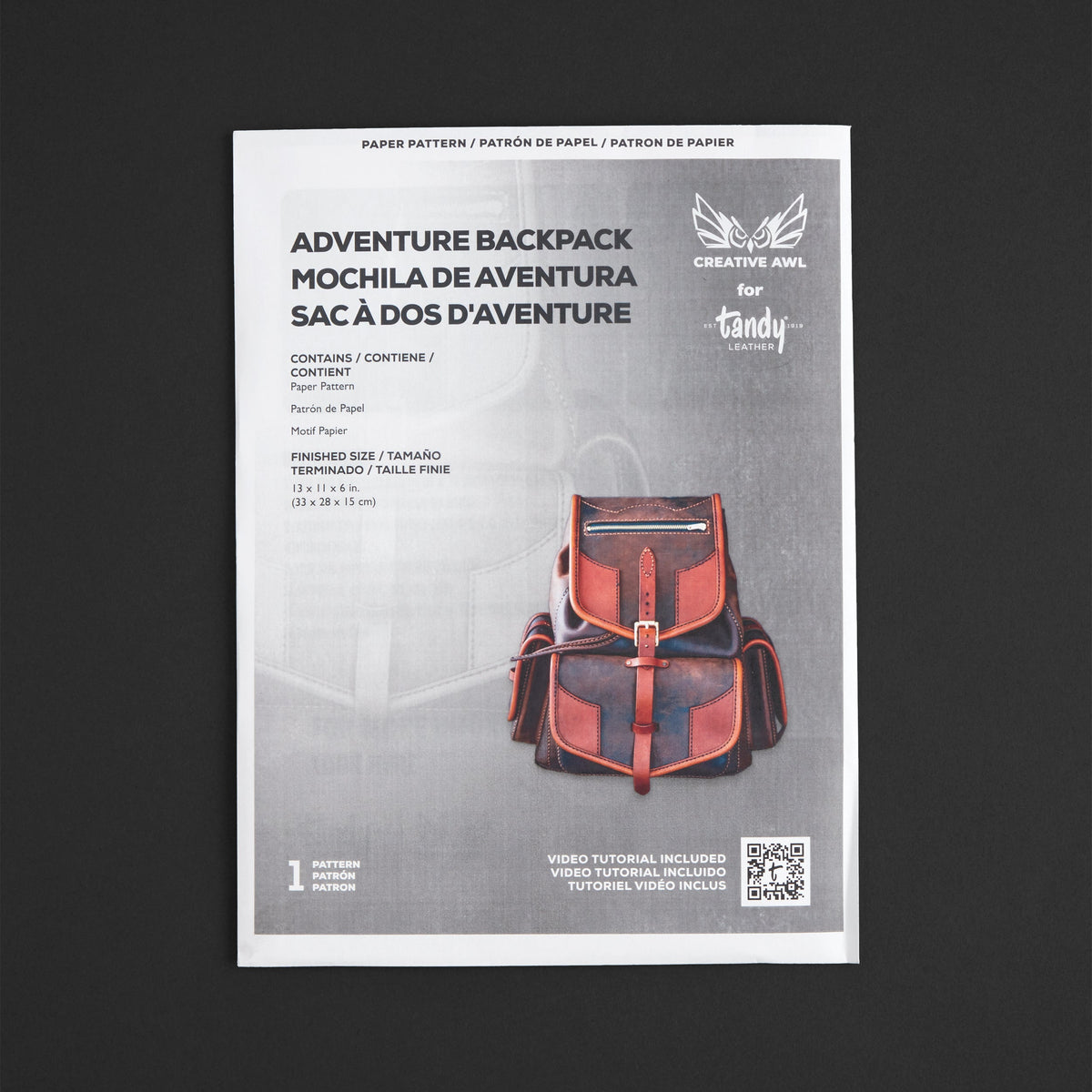 Creative Awl Adventure Backpack Paper