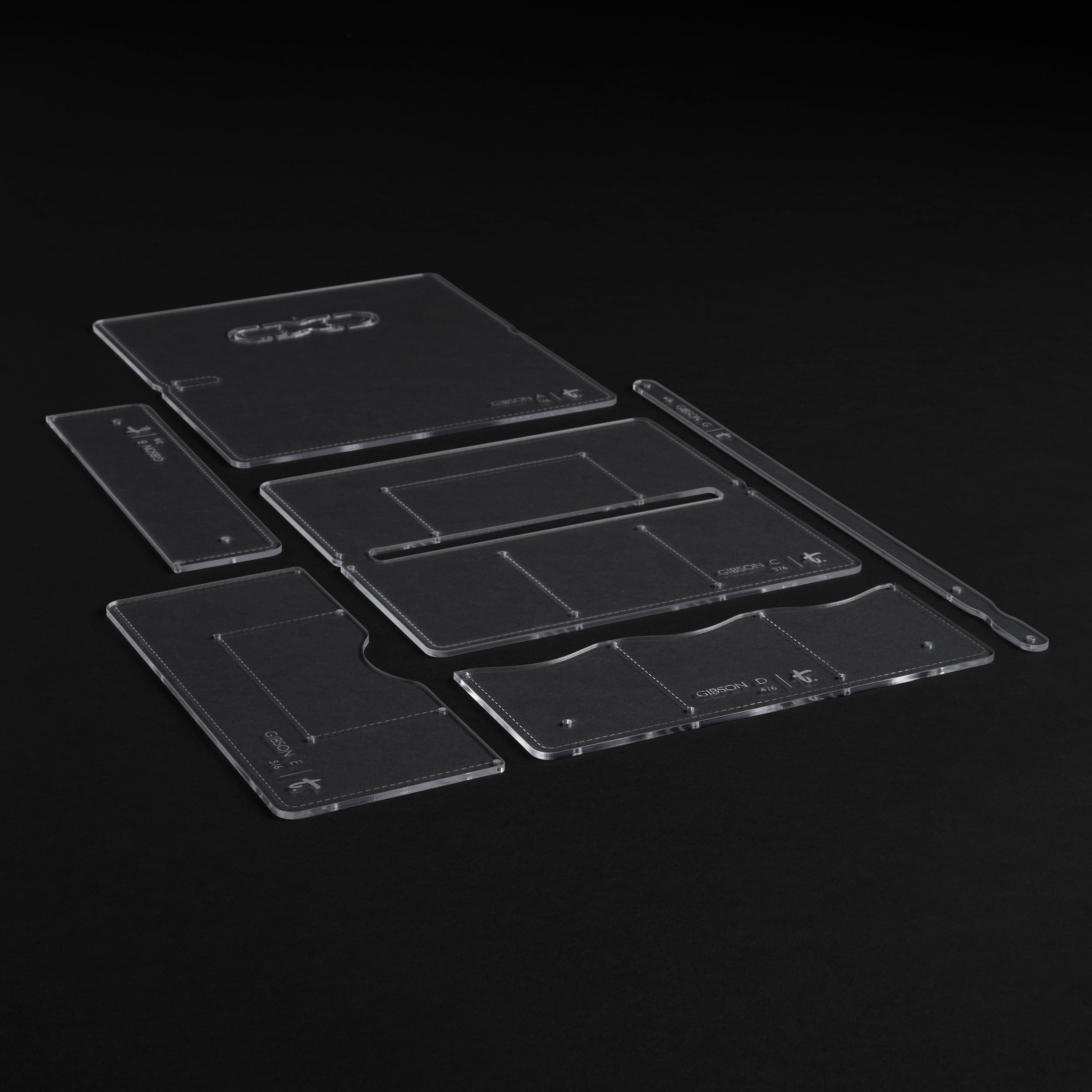 Gibson Large Wallet Acrylic Template — Tandy Leather, Inc.