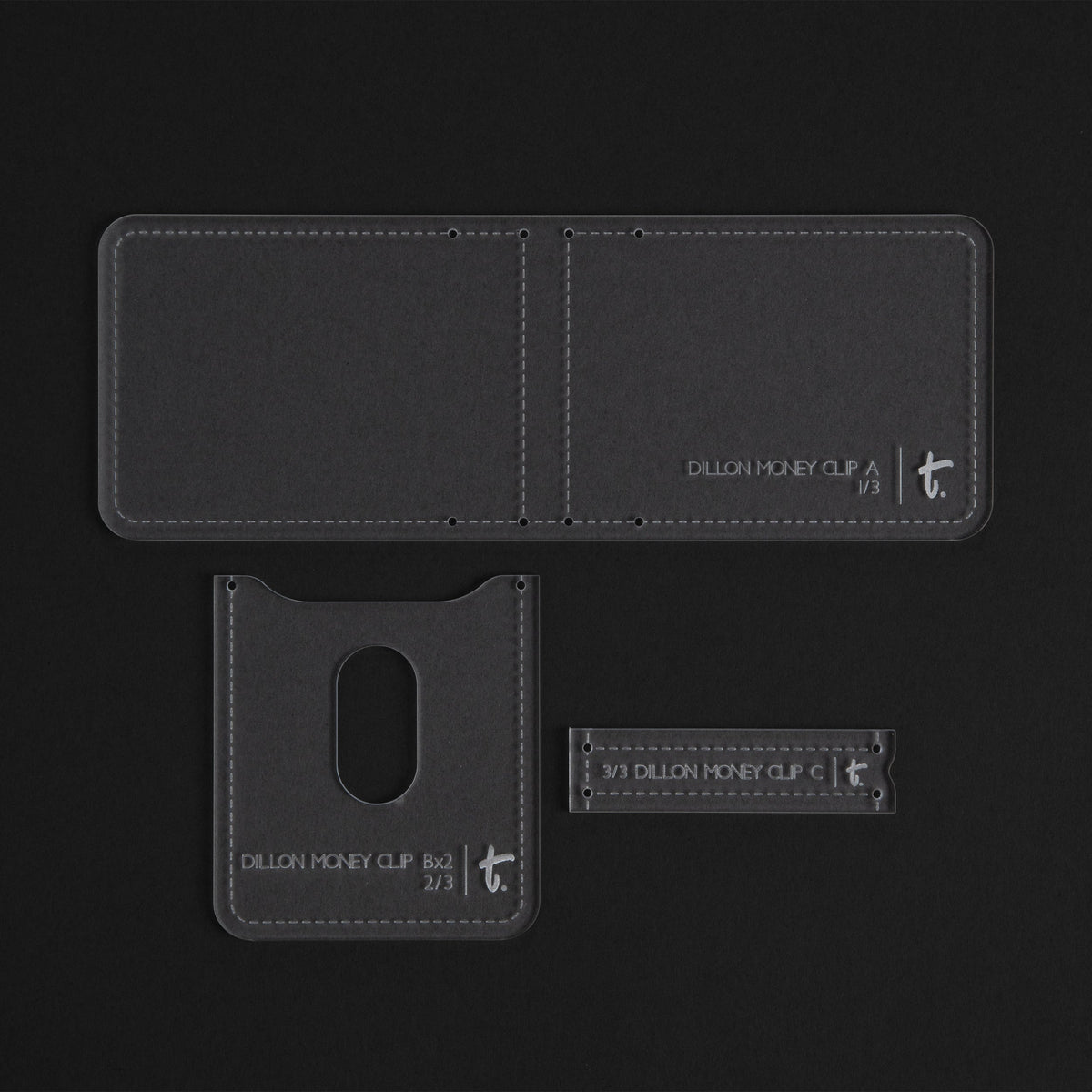 Dillon Money Clip Acrylic Template | Tandy Leather — Tandy Leather