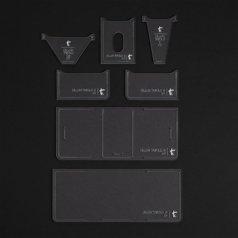 Dillon Trifold Wallet Acrylic Template