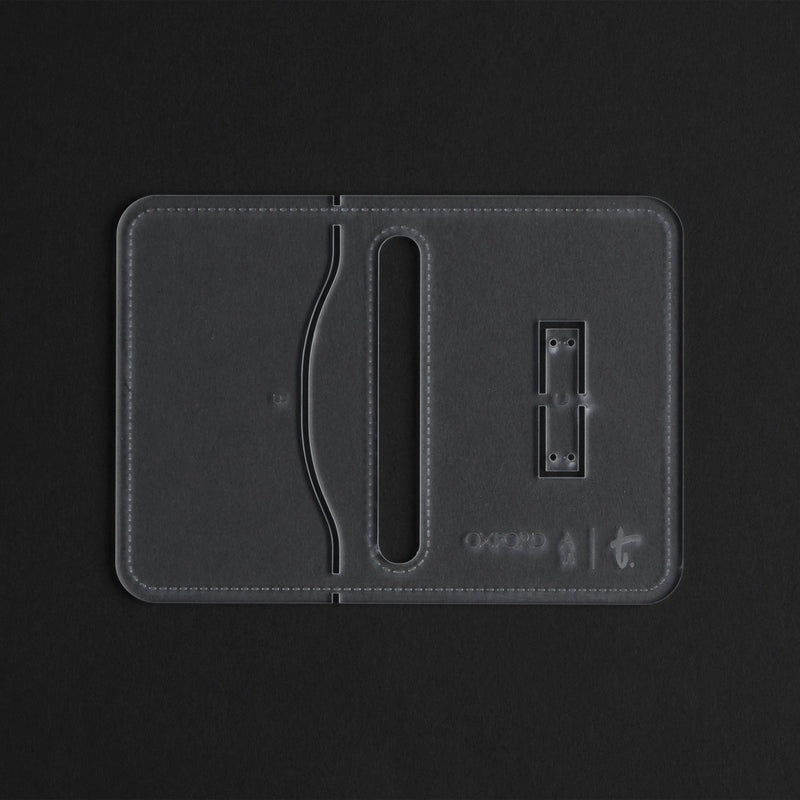 Oxford Coin Pouch Acrylic Template