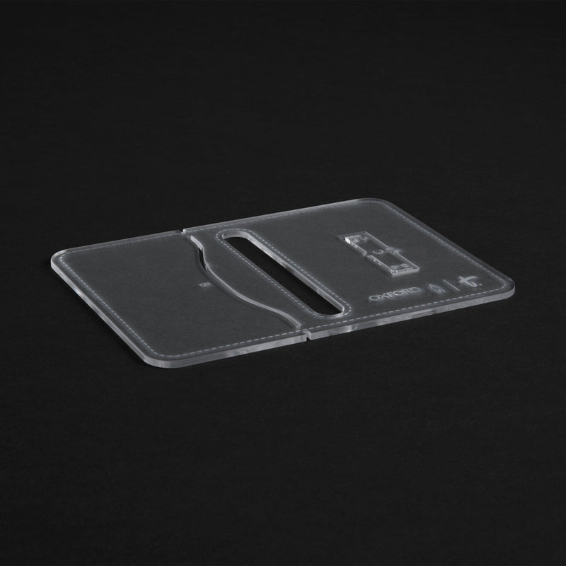 Oxford Coin Pouch Acrylic Template