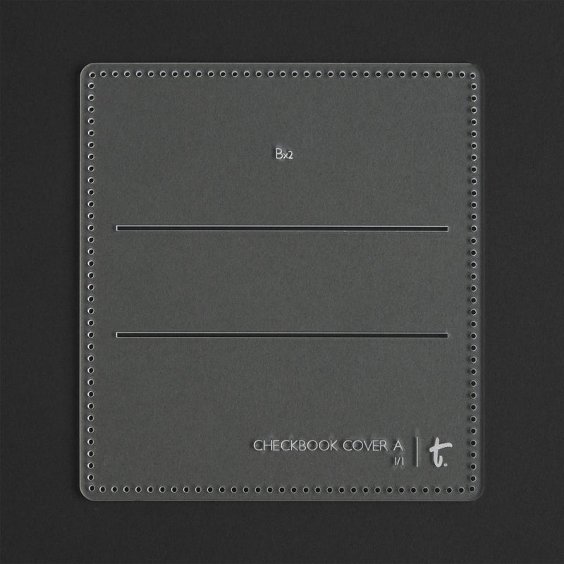 Checkbook Cover Acrylic Template