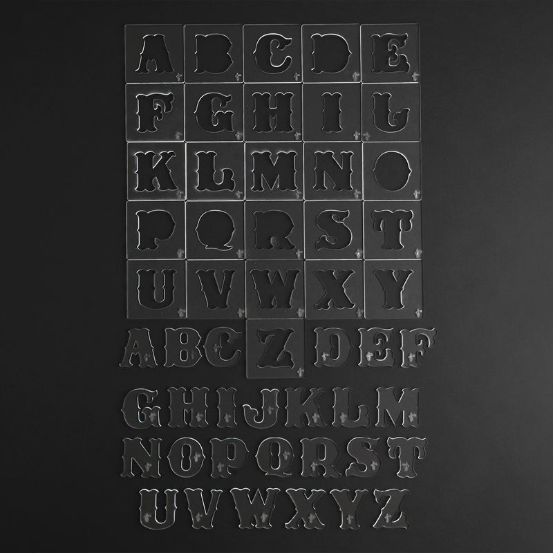 Sheridan Font Acrylic Template Set