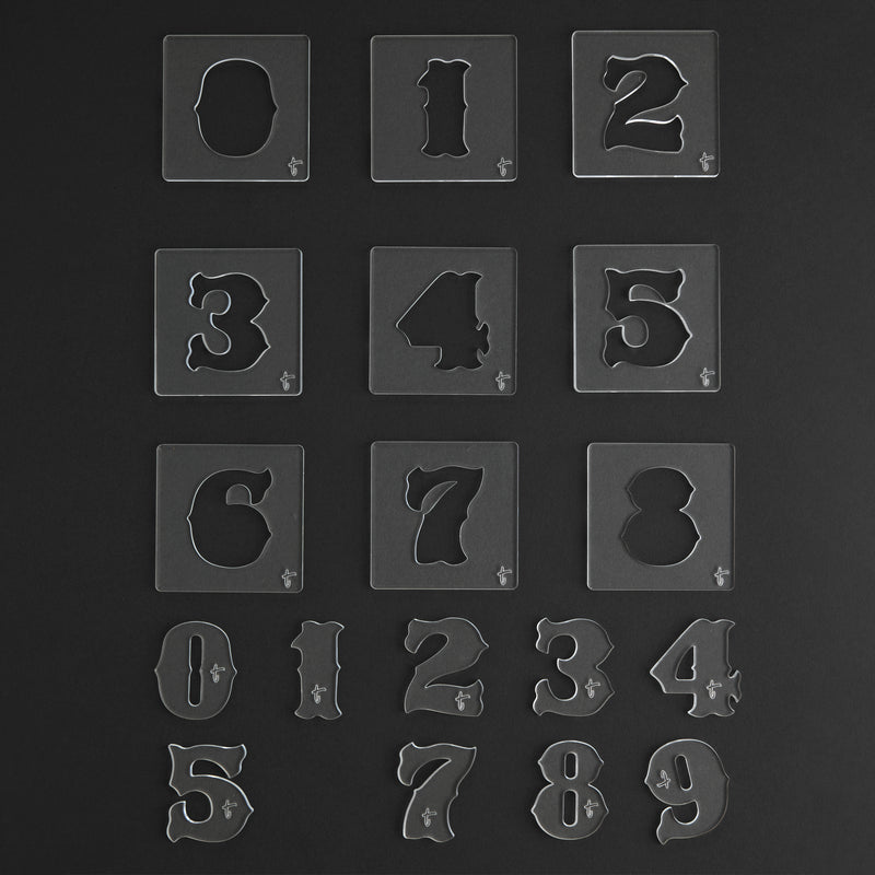 Sheridan Font Acrylic Template Set