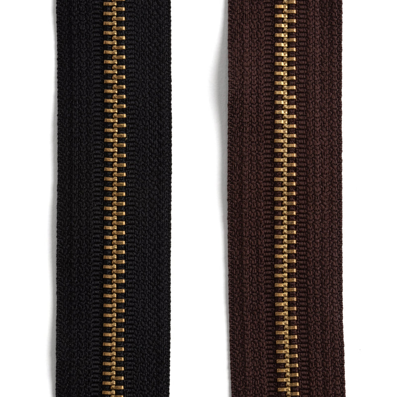 YKK #5 Brass Zipper Tape by the Yard