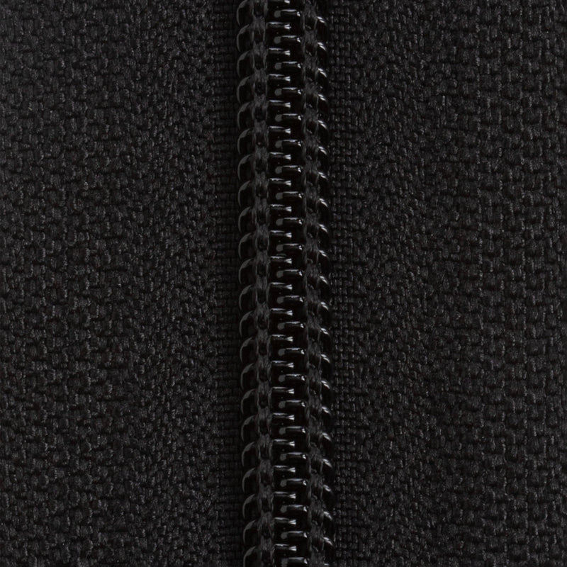 Cinta de nailon para cremallera YKK n.° 5, color negro, 1,8 m (6 pies)