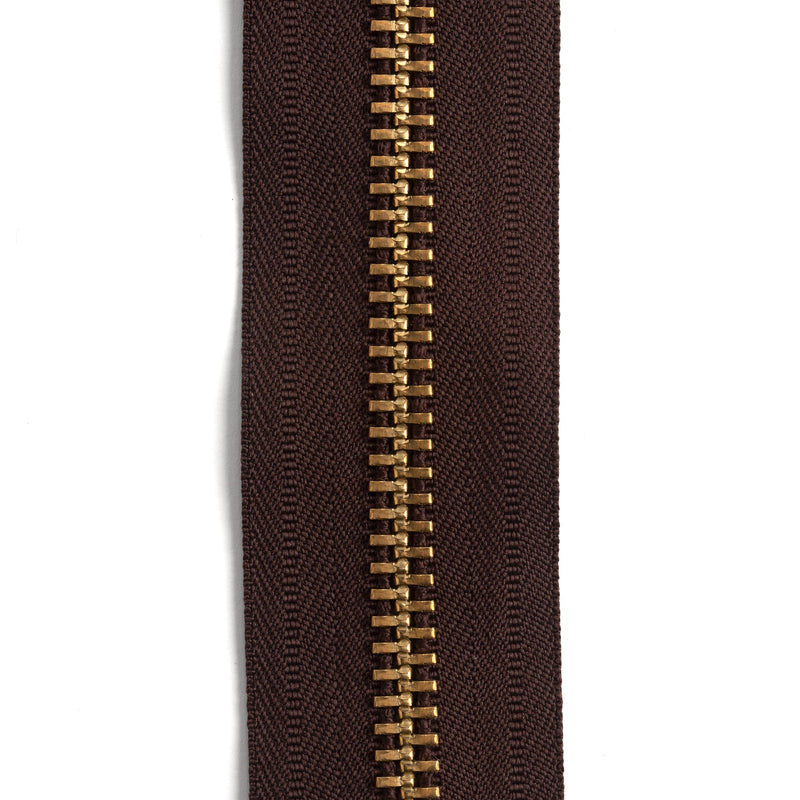 Cinta de cremallera de latón YKK n.º 10 de 1,8 m (6 pies)