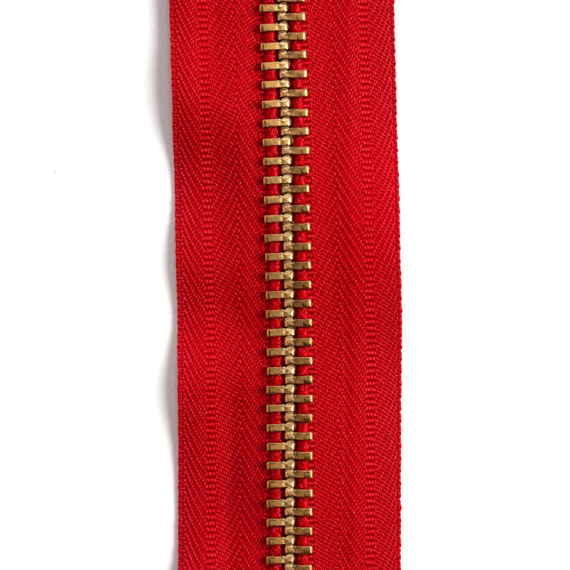 Cinta de cremallera de latón YKK n.º 10 de 1,8 m (6 pies)