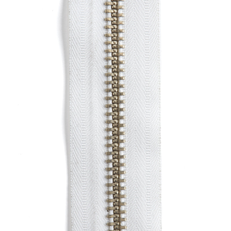 YKK #10 Nickel Plate Zipper Tape 6 ft. (1.8 m)