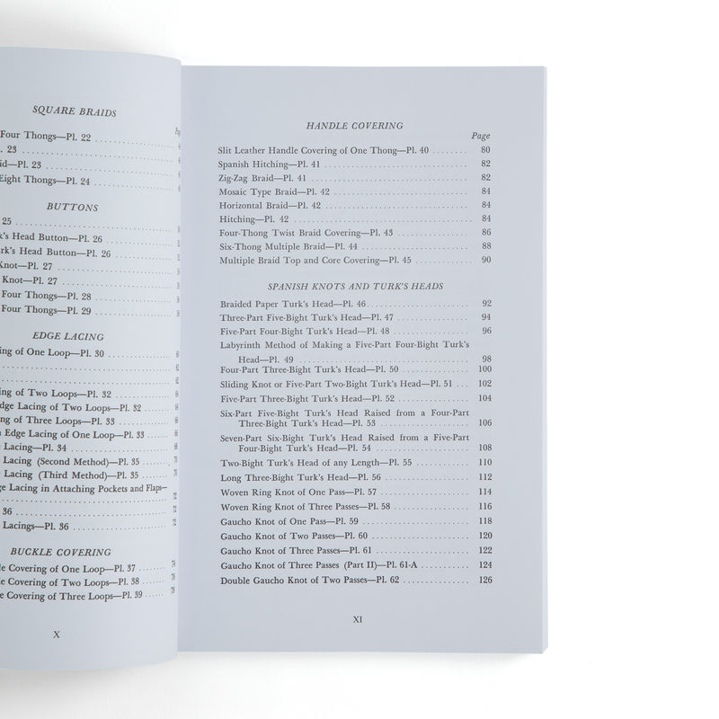 Livre de tressage de cuir
