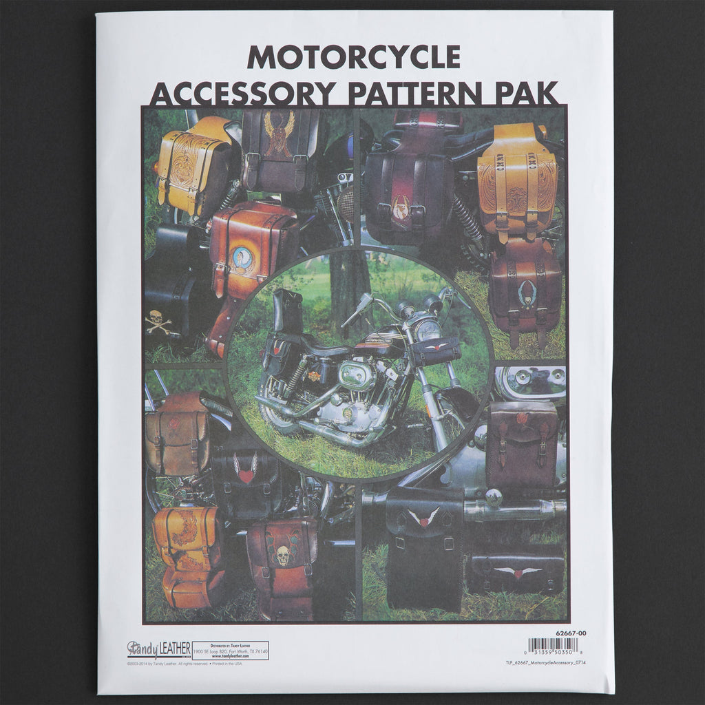 Motorcycle Accessory Pattern Pack | Tandy Leather — Tandy Leather