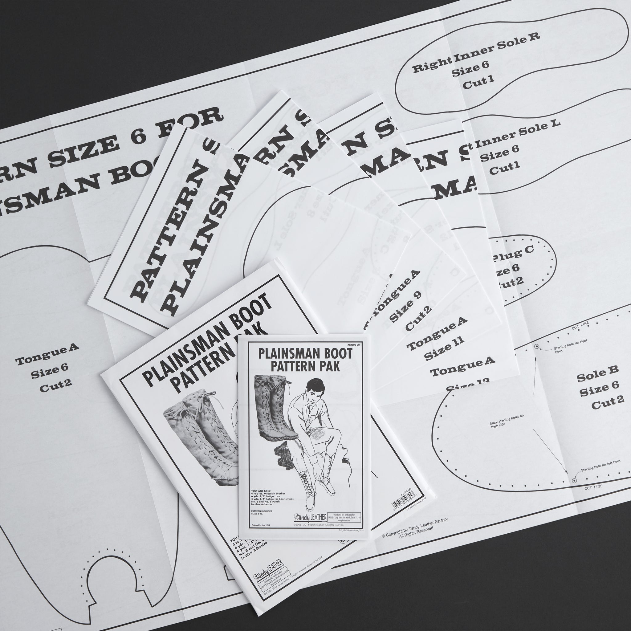 Can Boot Pattern Shop Templates & Patterns at Tandy — Tandy Leather, Inc.