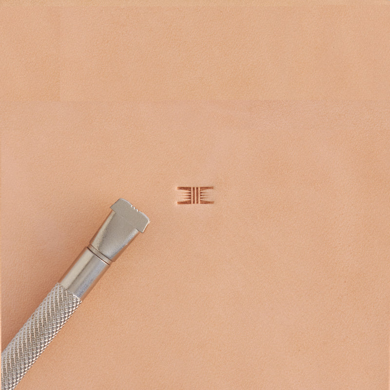 Craftool® Lined Center Basketweave Stamp