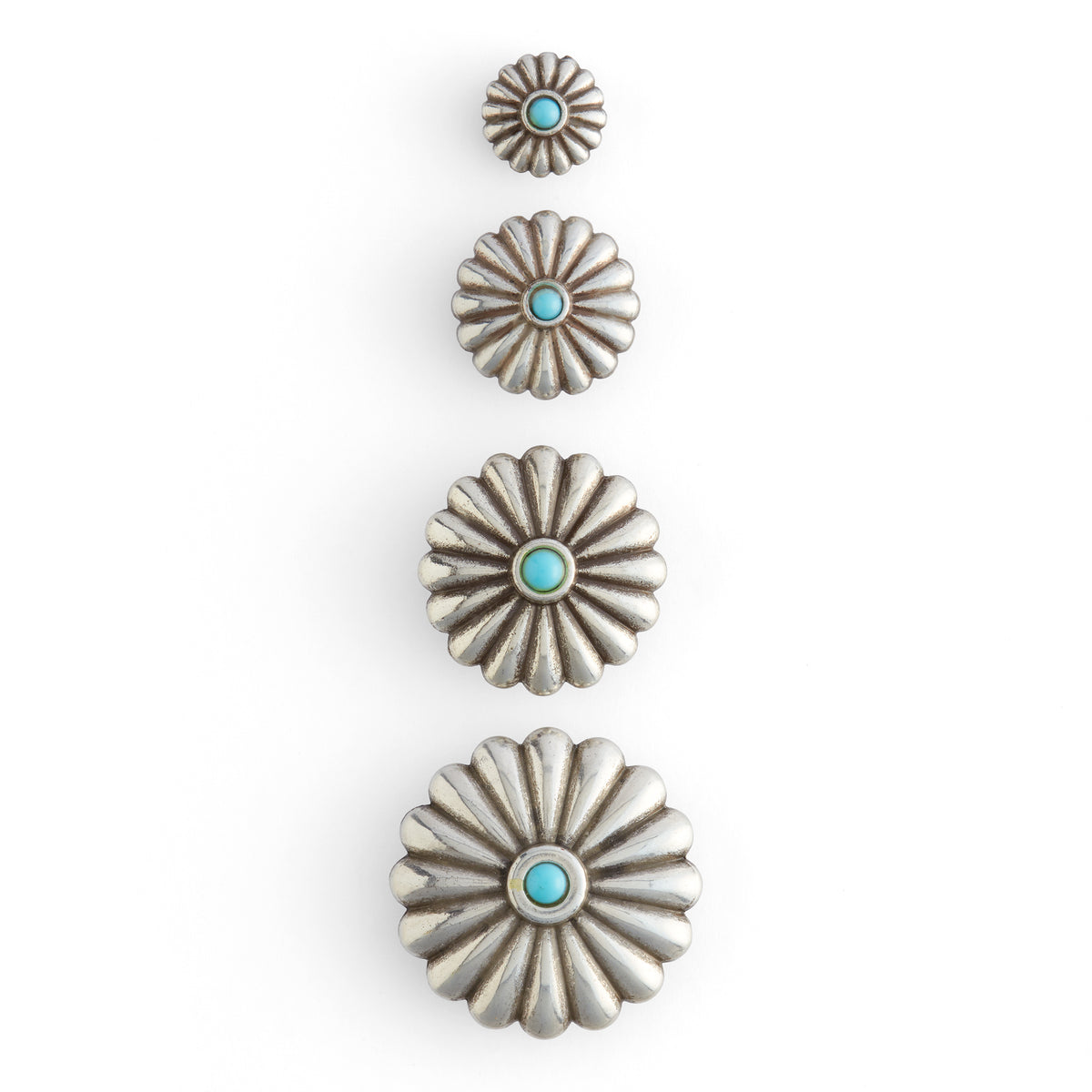 Silver buy Mini Concho Studs