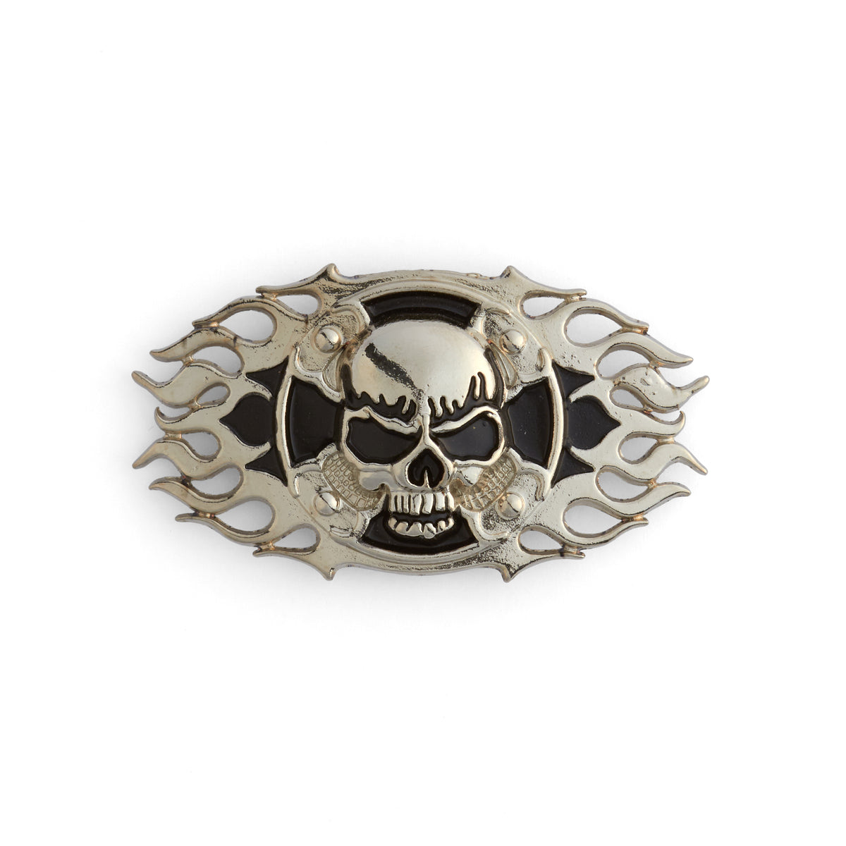 Skull Cross Flame Cycle Concho — Tandy Leather, Inc.