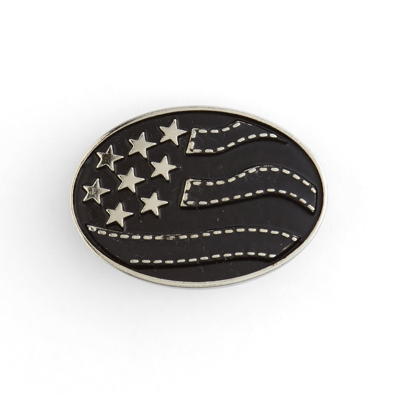 US Flag Oval Concho