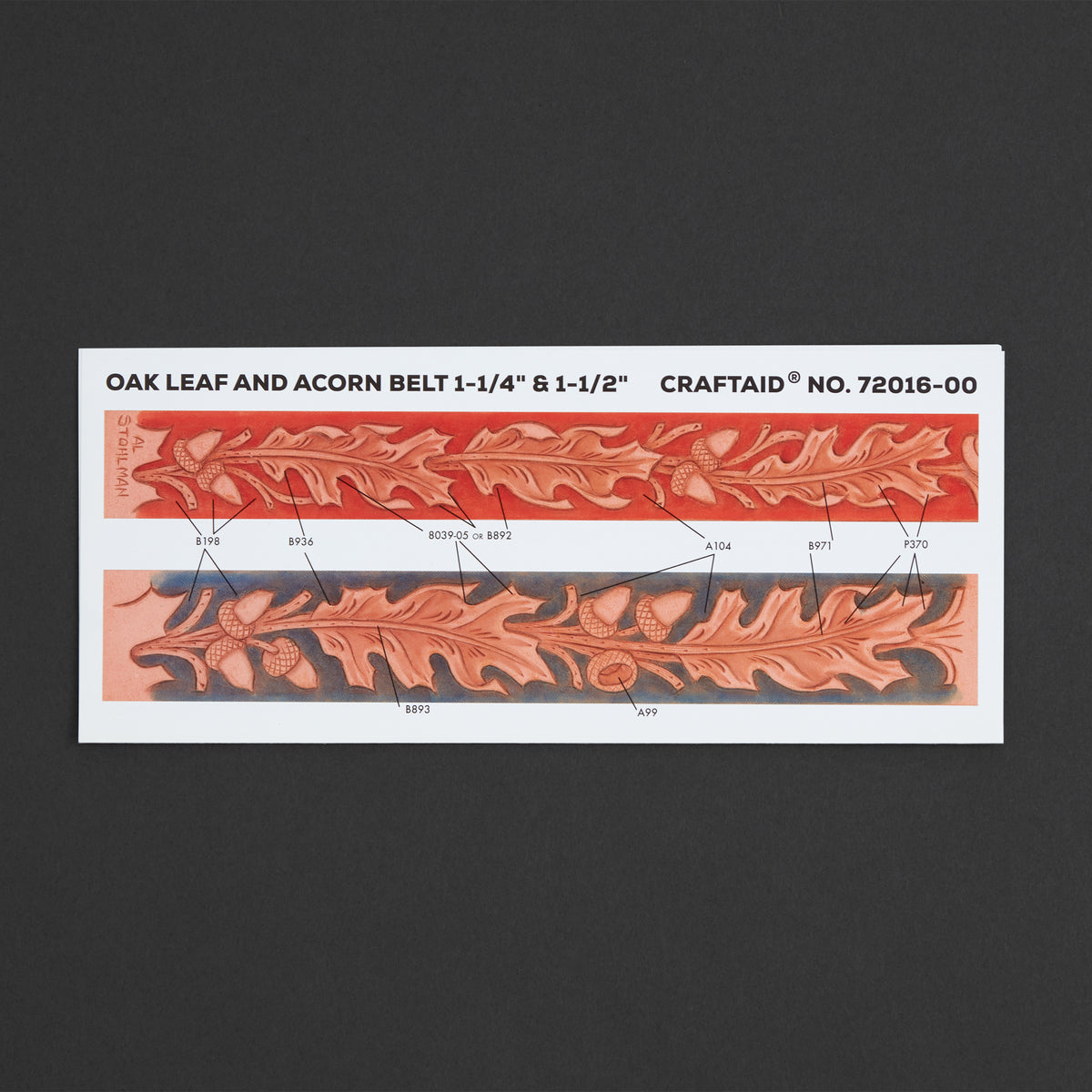 レアインディL7 / Prepare For The Taking Oakleaf & Acorn Belt Craftaid® | Tandy Leather — Tandy Leather, Inc.