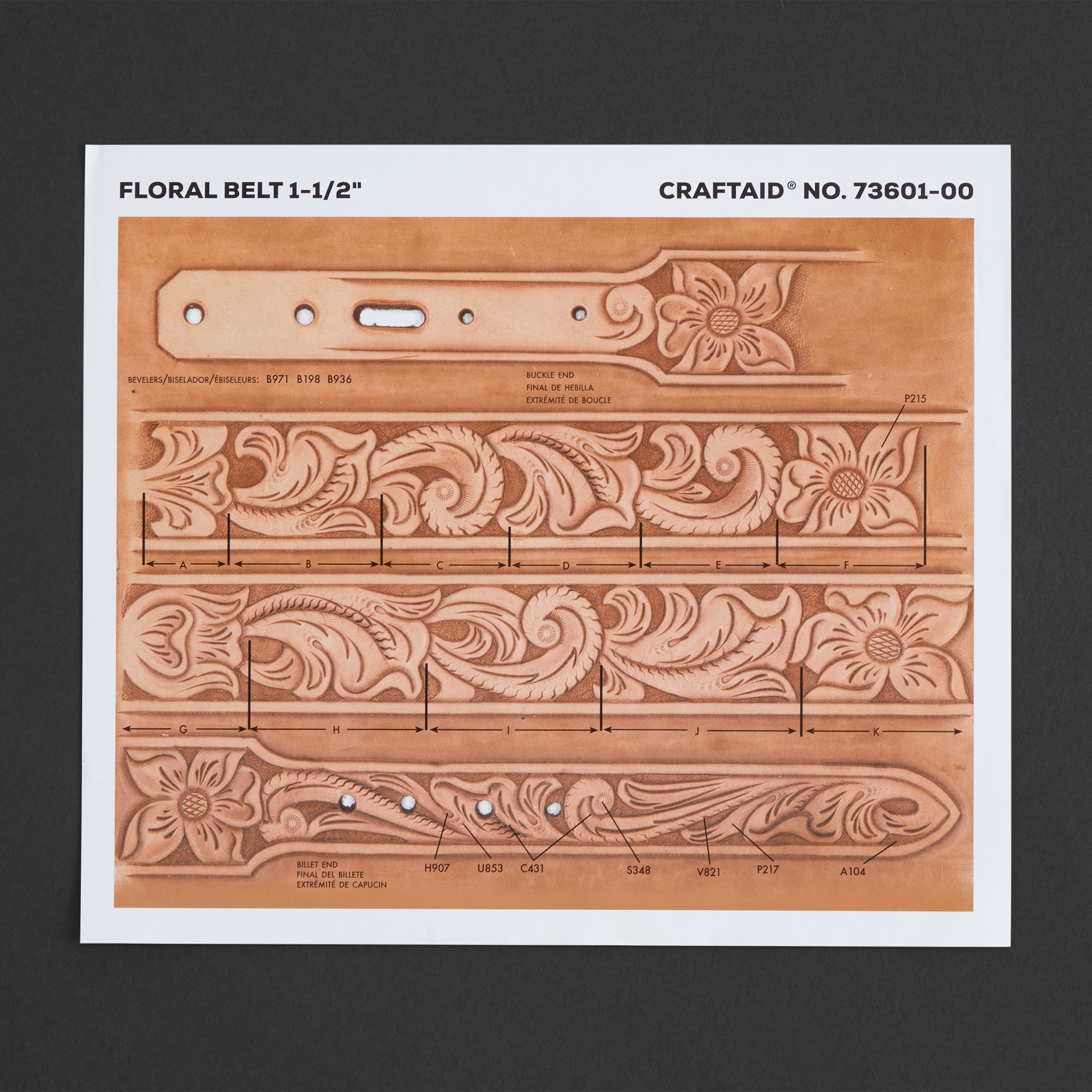 Sheridan Floral Belt Craftaid® | Tandy Leather — Tandy Leather, Inc.
