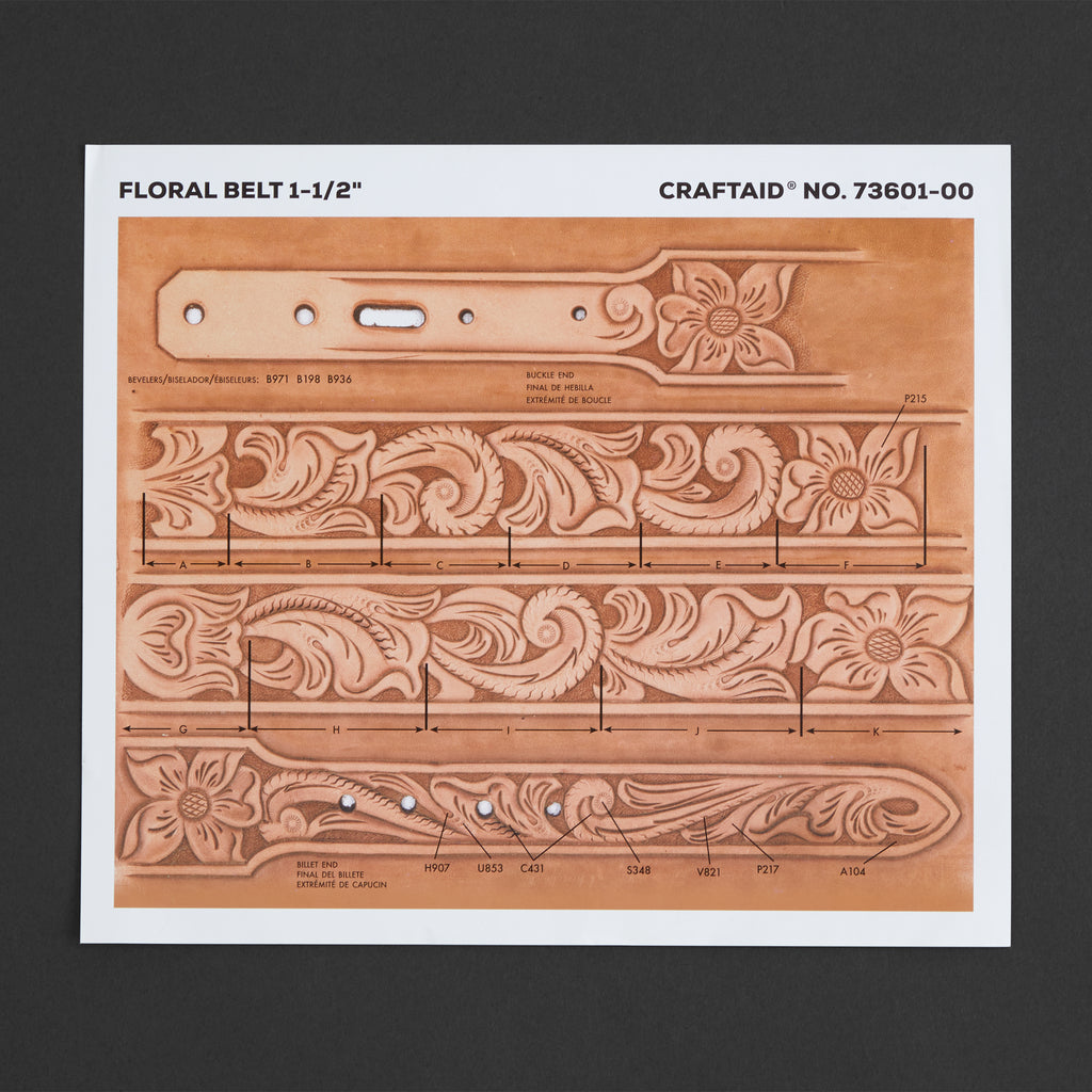 Sheridan Floral Belt Craftaid® | Tandy Leather — Tandy Leather, Inc.