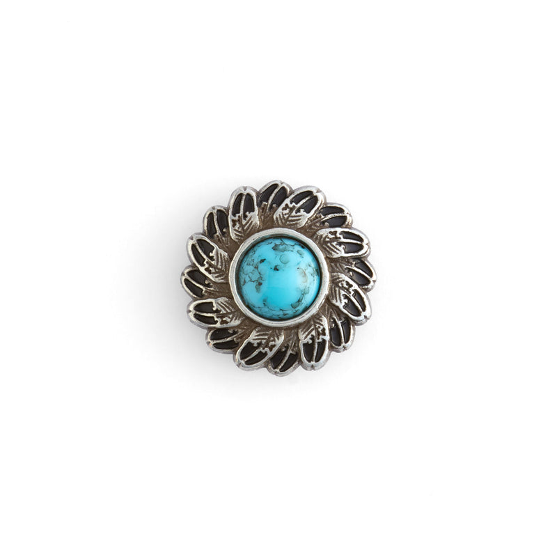 Conchos Pluma Turquesa