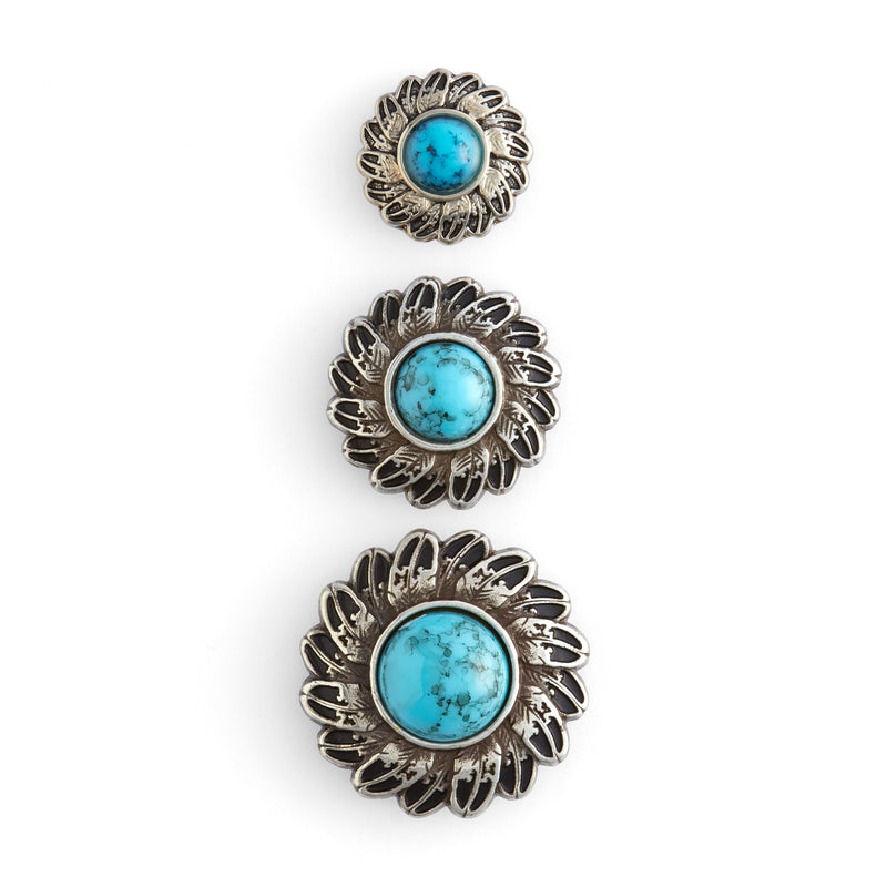 Conchos Pluma Turquesa