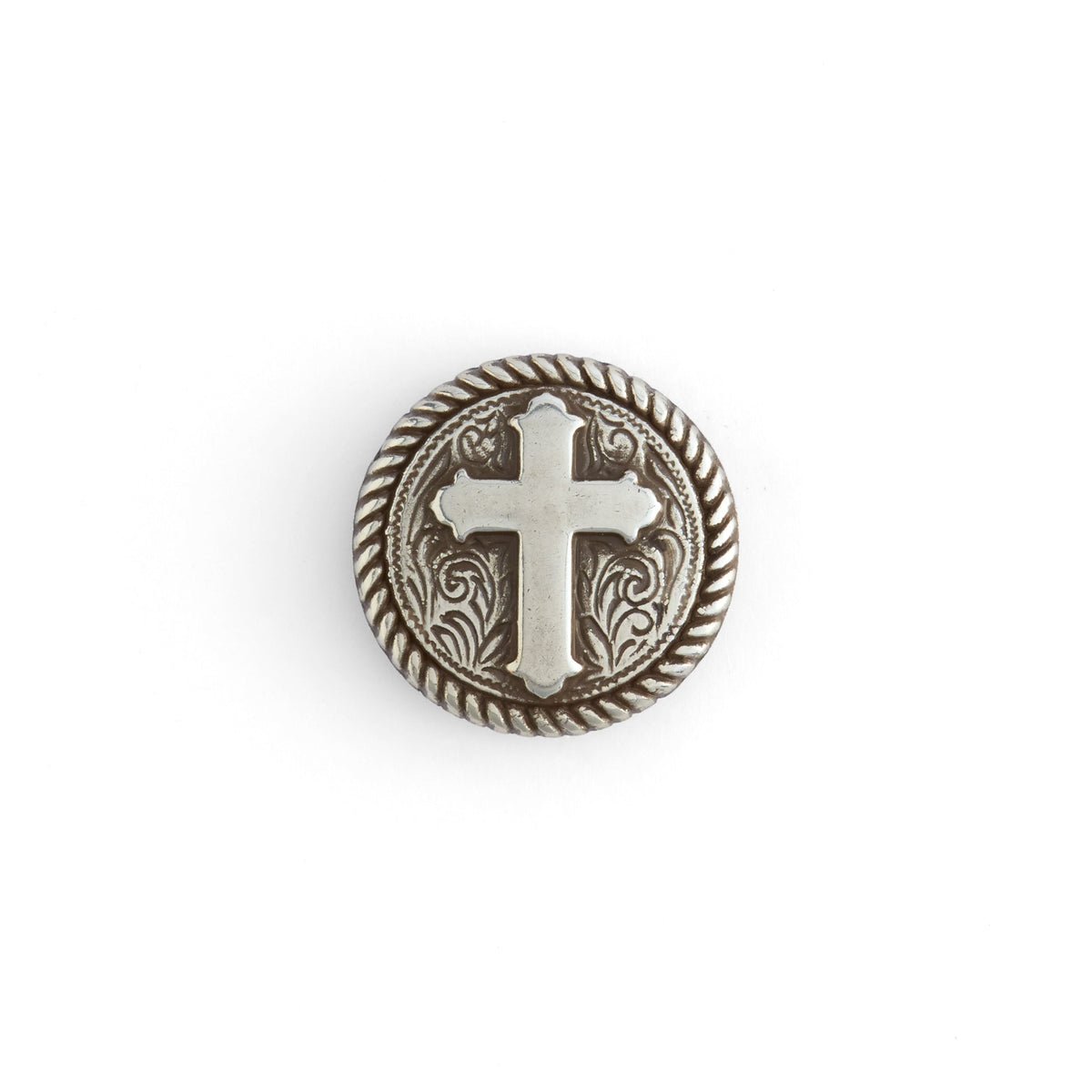 Round Rope Edge Cross Concho | Tandy Leather — Tandy Leather, Inc.