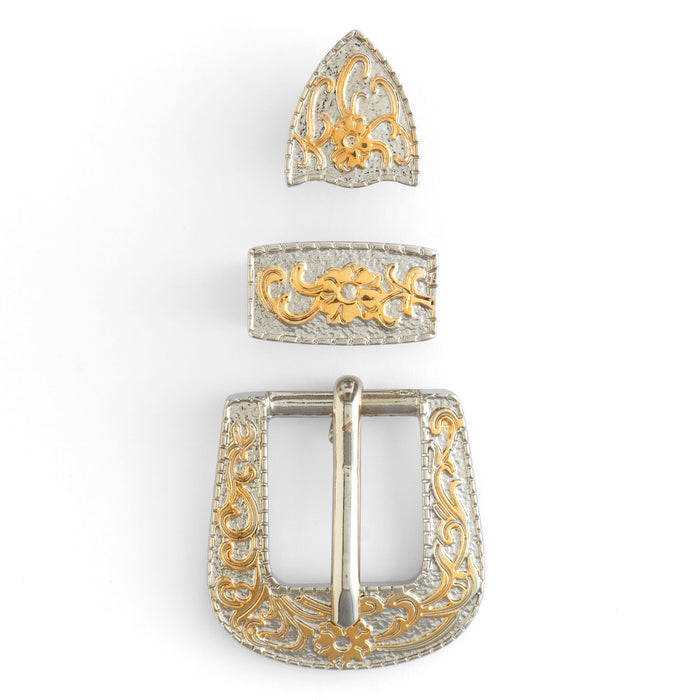 Scroll & Flower Buckle Set