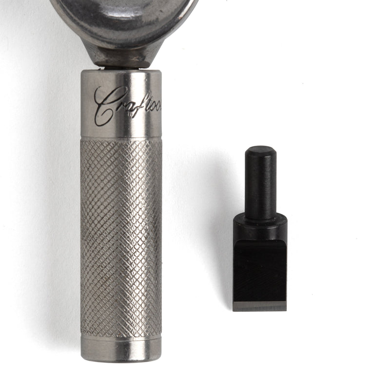 Couteau pivotant en acier Craftool® Lame droite