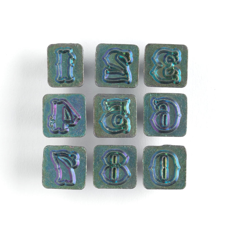 Craftool® Sheridan Number Stamp Set