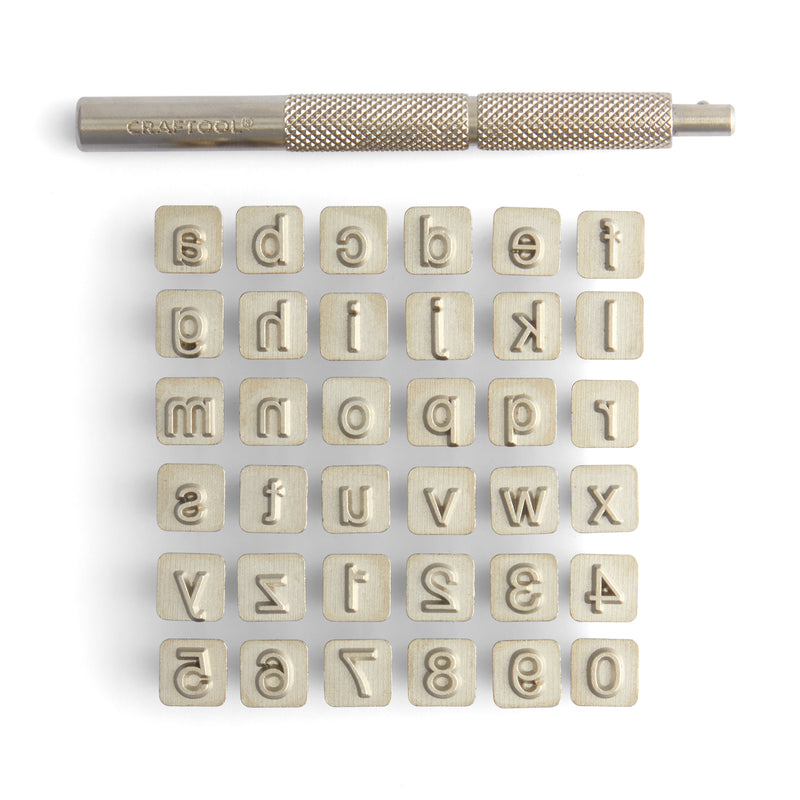 Craftool® Narrow Sans-Serif Alphabet Stamp Set