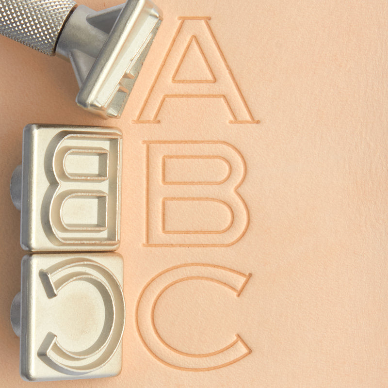Juego de sellos con letras del alfabeto de cara abierta Craftool®