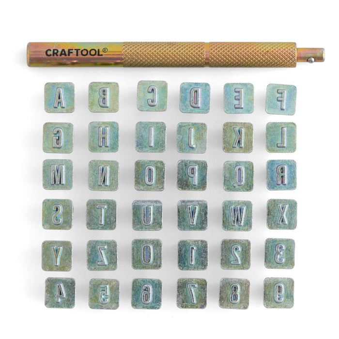 Craftool® Monogram Alphabet & Number Stamp Set