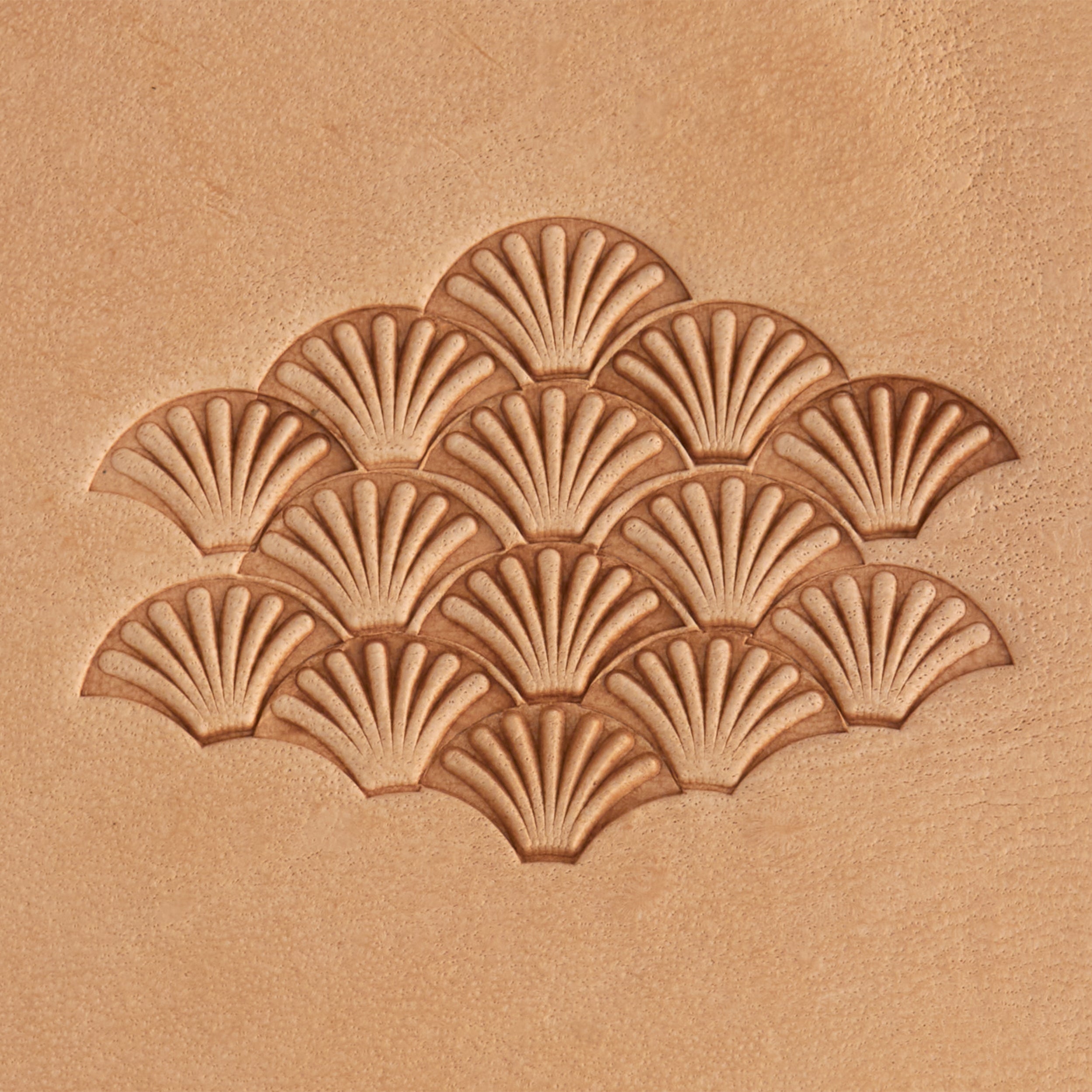 Shell Stamps Pattern Lined Shell Brass Stamp — Tandy Leather, Inc.
