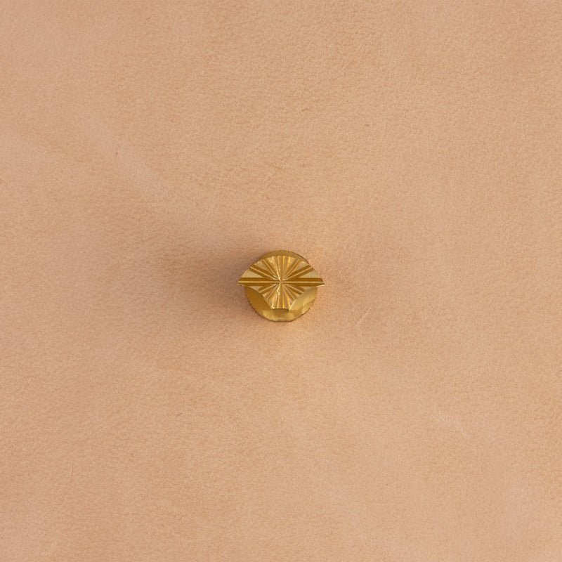 Sunburst Shell Brass Stamp